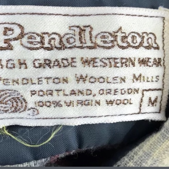 🚨Sold! Vtg 70s Distressed Pendleton Pearl Snap - Picture 8 of 8